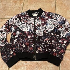 Elodie Multicolor Floral Bomber Jacket